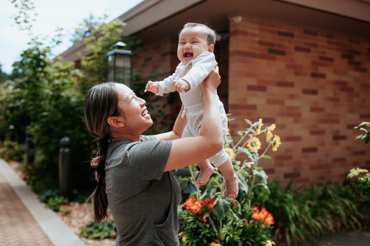 Care provider and family having a consultation